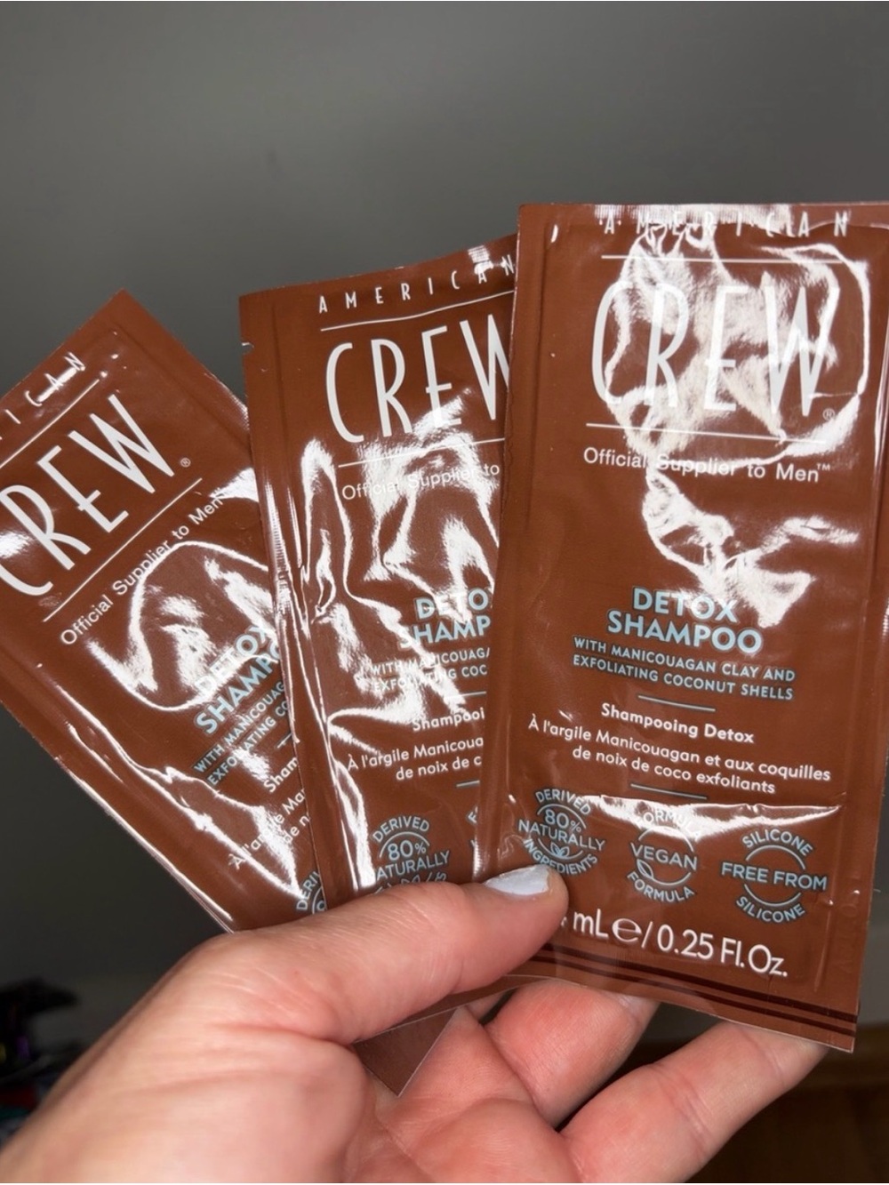 Crew Detox Shampoo Sachet set of 3